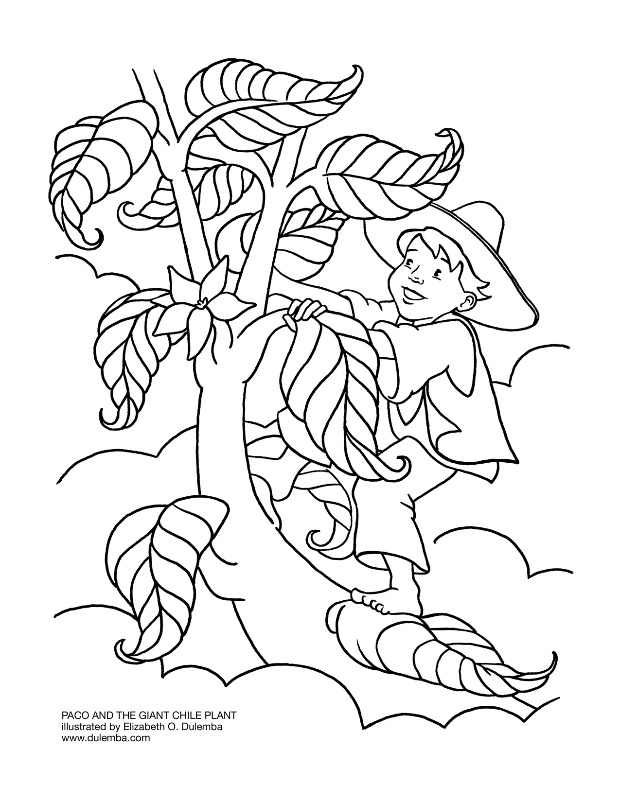 jack in the beanstock coloring pages - photo #7