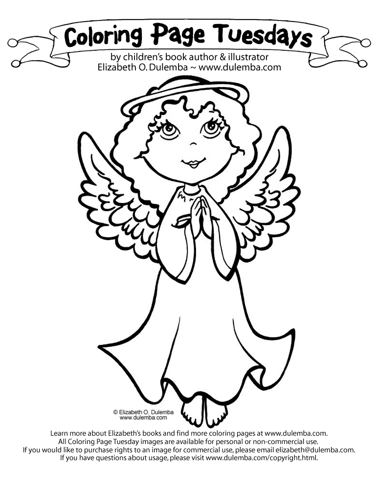 angel babies coloring pages