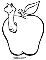 Apple Coloring Pages on Dulemba  Coloring Page Tuesday   Apple A Day