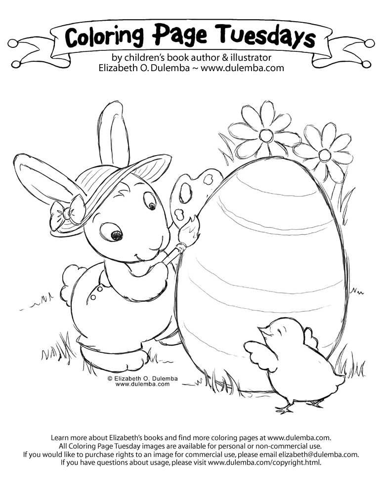 Easter Bunny Coloring Pages