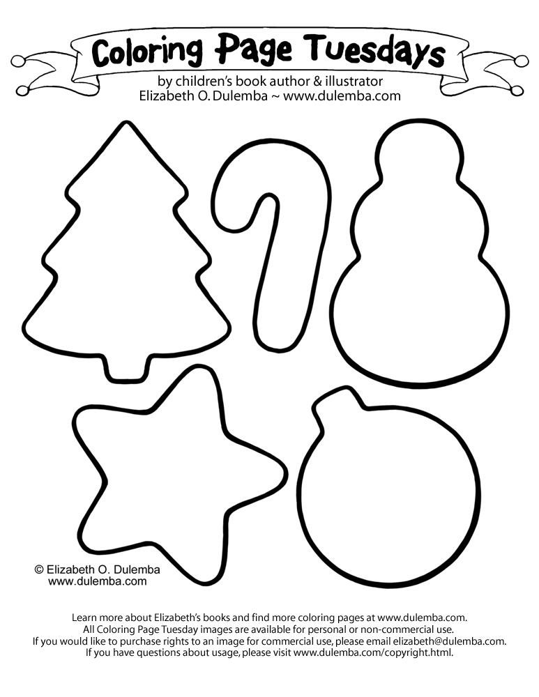 dulemba: Coloring Page Tuesday - Christmas Cookies