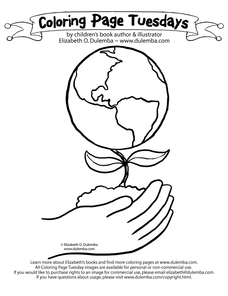 Earth Coloring Sheet