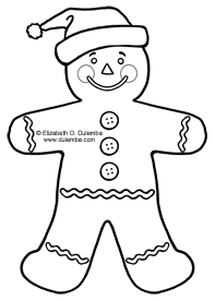 Gingerbread Coloring Pages on Dulemba  Coloring Page Tuesday   Gingerbread Man