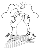 Groundhog Coloring Sheets on Stork Welcome 2011 2012 Groundhog Day Groundhog Day 2011