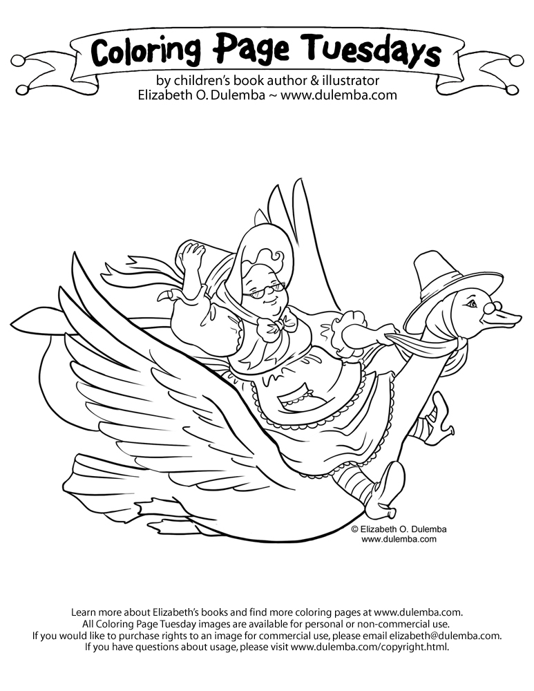 To Market, To Market - Coloring Page - Mother Goose Club