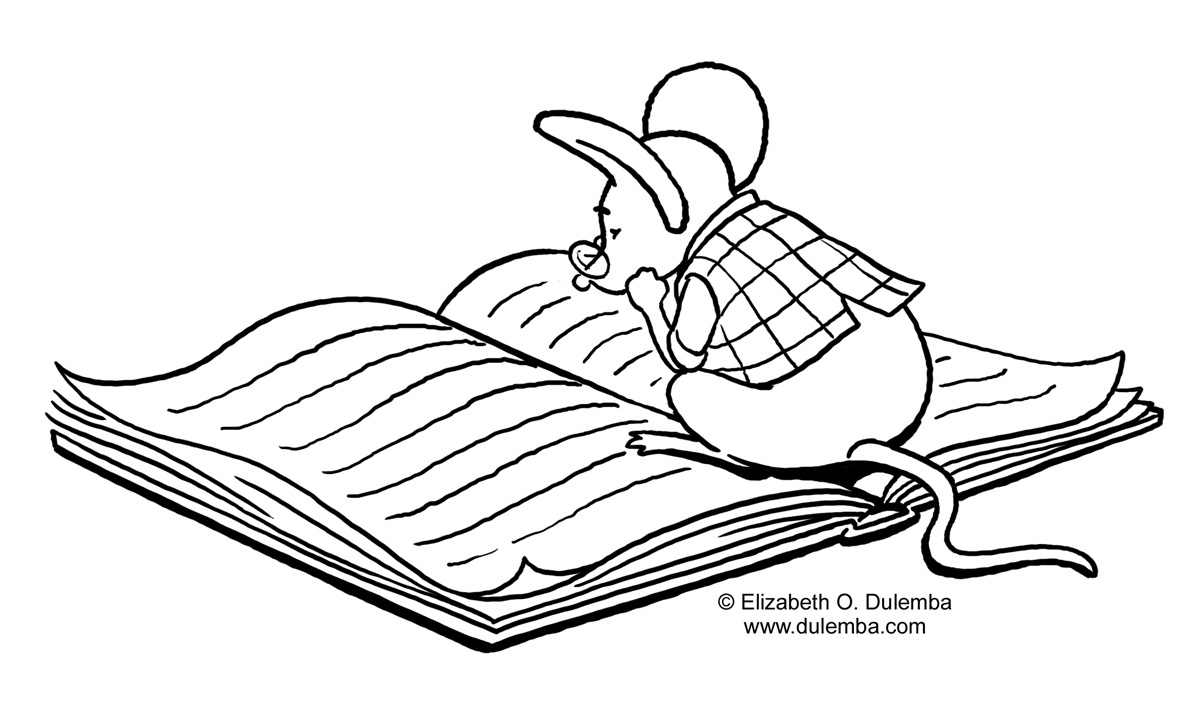 studying coloring pages