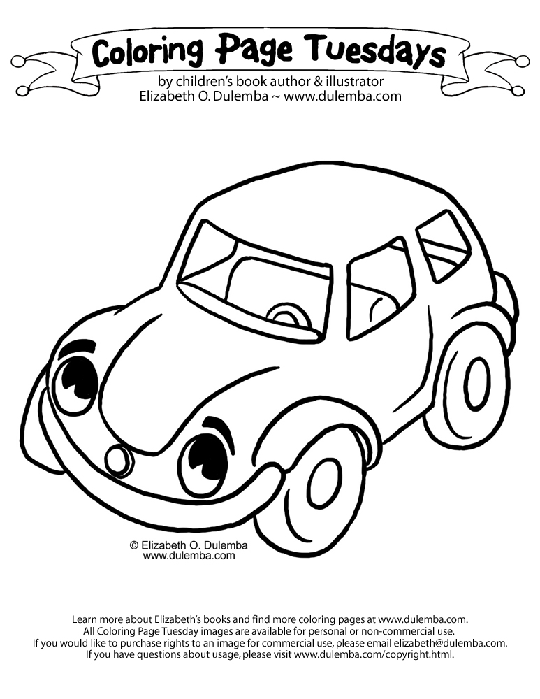 VEHICLE COLORING PAGES - CARS / TRUCKS / BOATS / PLANES